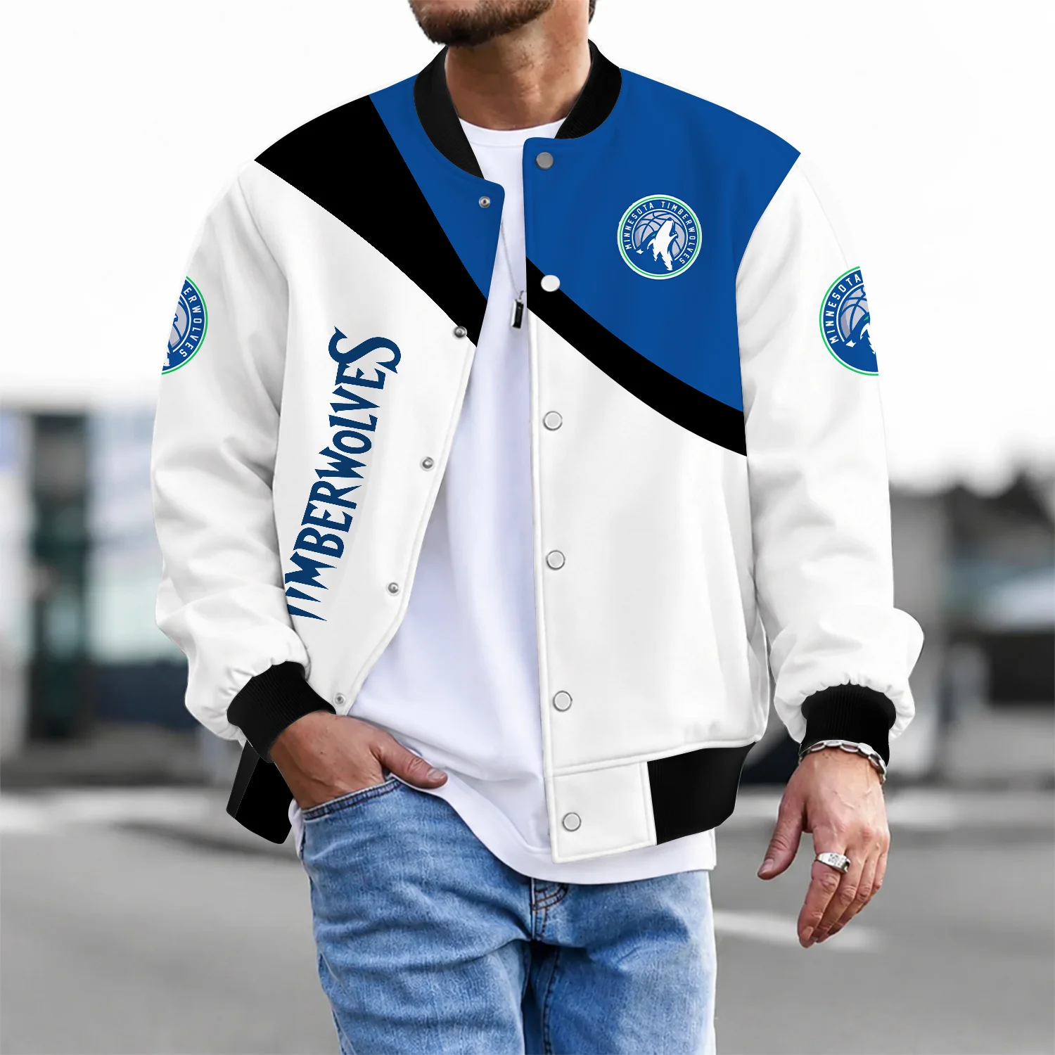 Limited Edition – Customized NBA Minnesota Timberwolves Baseball Jacket, Satin Varsity Jacket