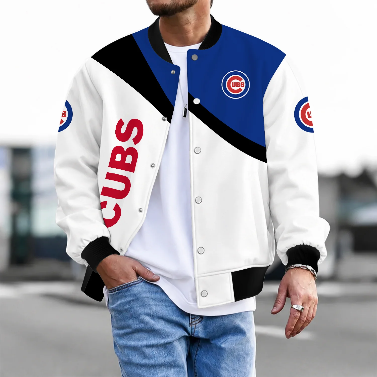 Limited Edition – Customized MLB Chicago Cubs Satin Varsity & Baseball Jacket