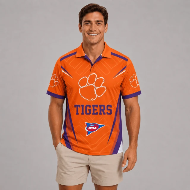 Limited Edition – Customized NCAA Clemson Tigers Polo Shirt