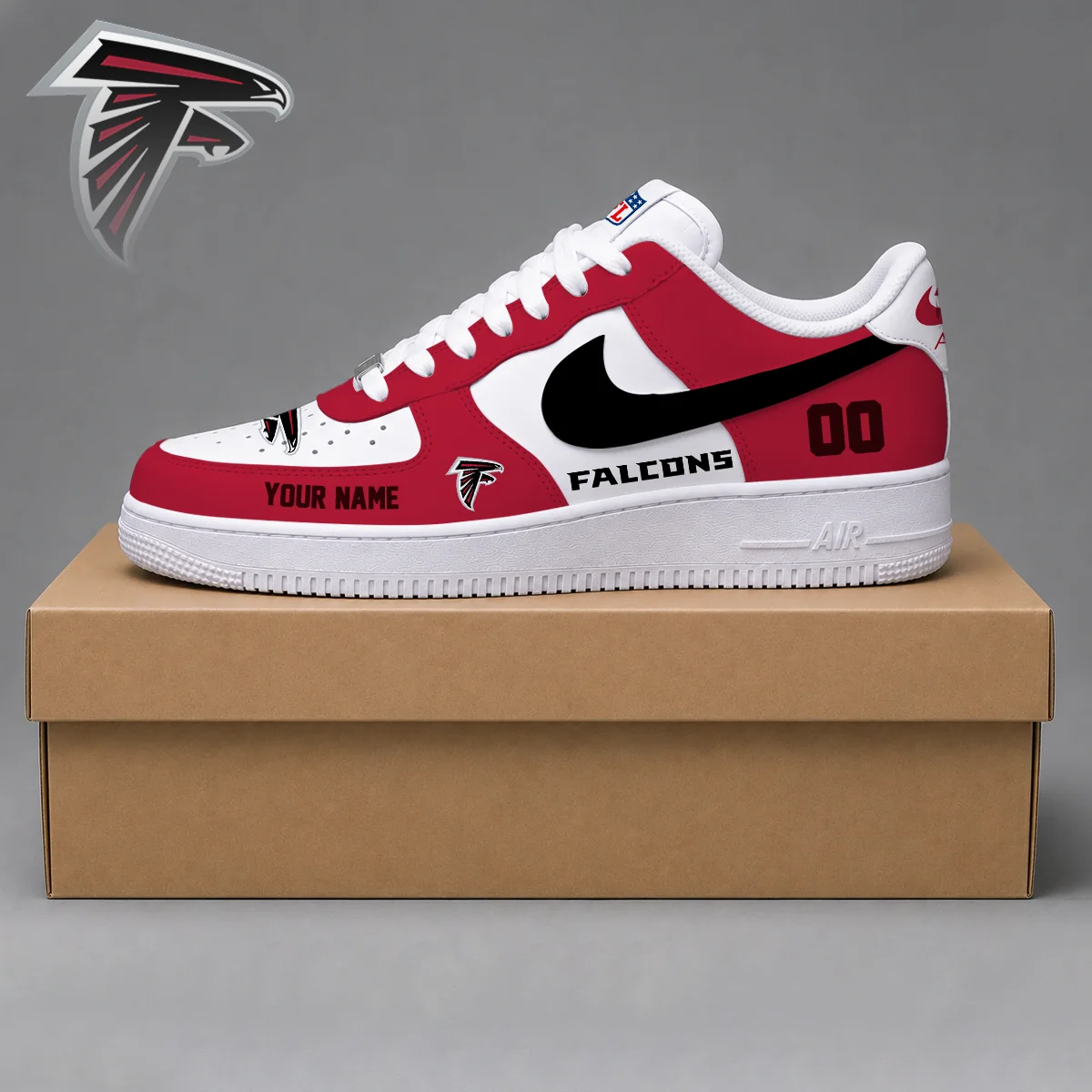 Limited Edition – Customized NFL Atlanta Falcons Af1 Shoes