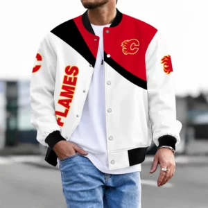 Limited Edition – Customized NHL Calgary Flames Satin Varsity Jacket & Baseball Jacket