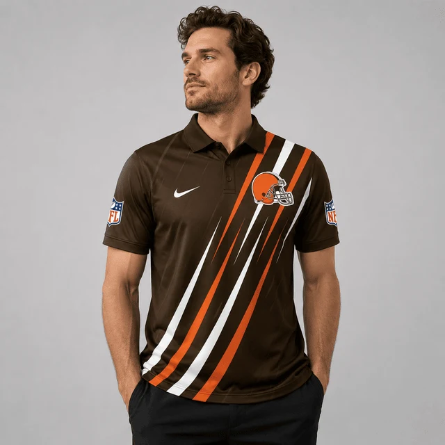Limited Edition – Customized NFL Cleveland Browns Polo Shirt