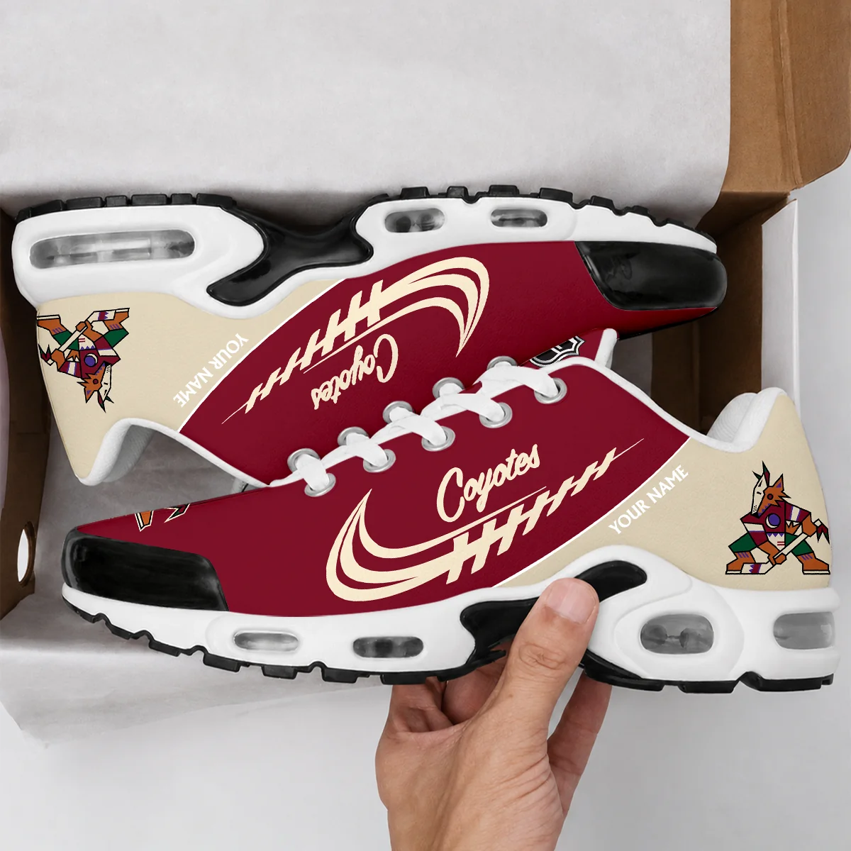 Limited Edition – Customized NHL Arizona Coyotes Air Max Plus Sneakers