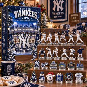 Personalized New York Yankees 2026 Yankees Xmas Collector Advent Calendar Gifts