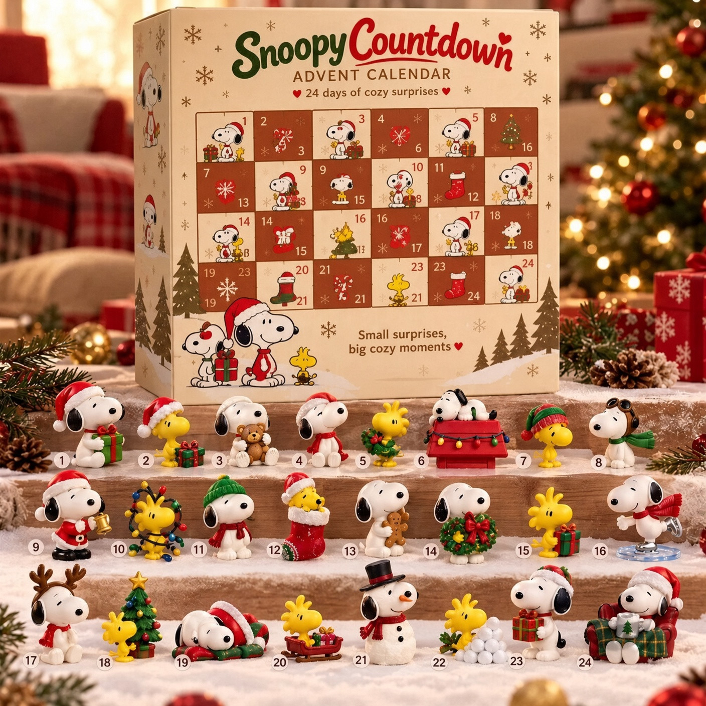 Peanuts Snoopy Christmas Countdown Advent Calendar 2026 Snoopy Xmas Countdown Gifts