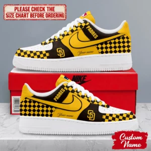 Limited Edition – Customized MLB San Diego Padres Af1 Shoes