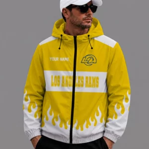 Limited Edition – Customized NFL Los Angeles Rams Windbreaker Jacket