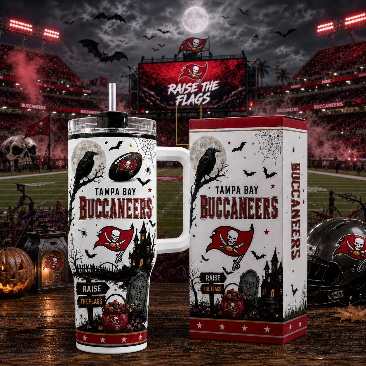 Limited Edition – Customized NFL Tampa Bay Buccaneers Halloween 40Oz Tumbler