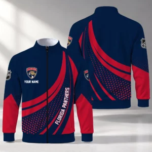Limited Edition – Customized NHL Florida Panthers Stand Collar Jacket