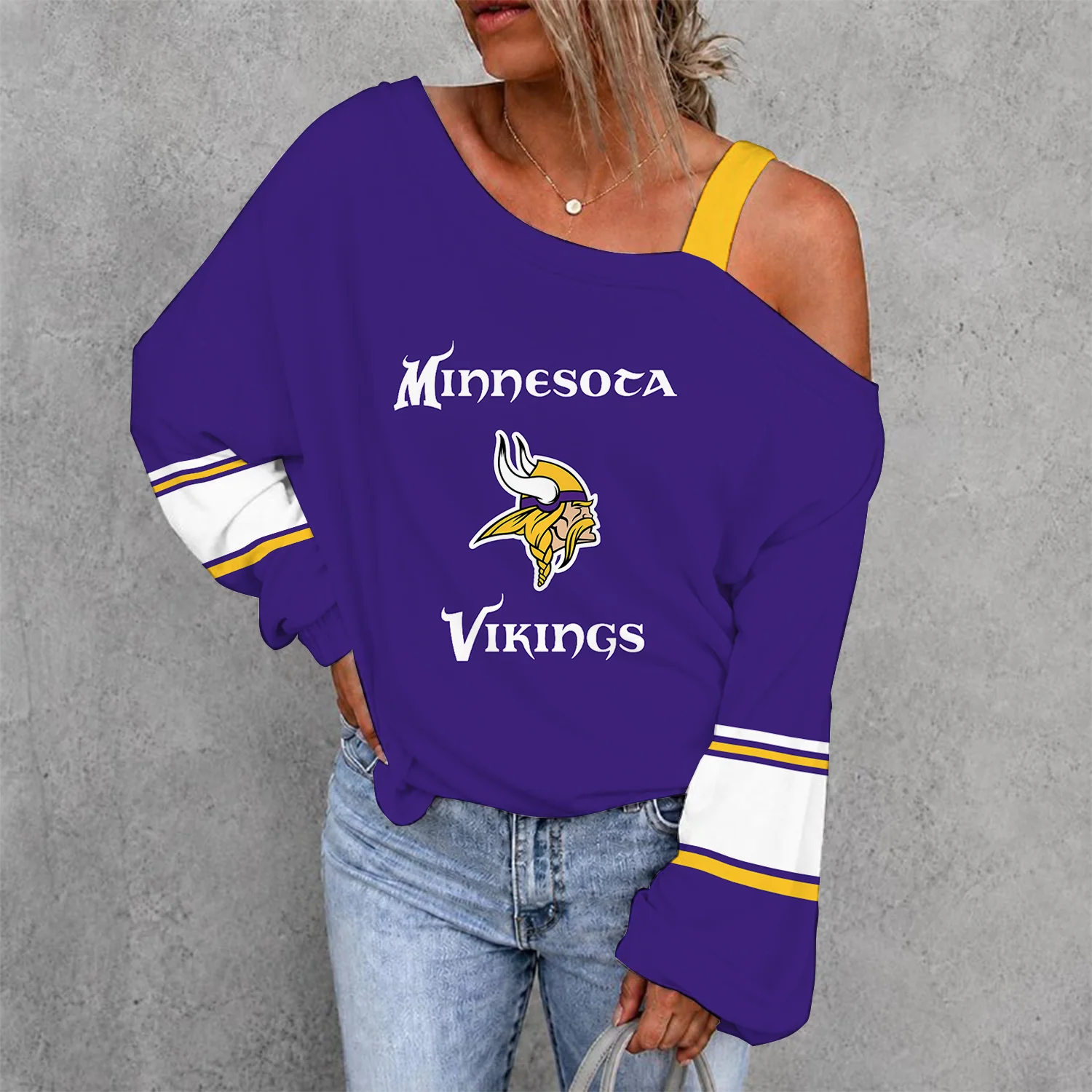 Limited Edition – Customized NFL Minnesota Vikings Drop Shoulder Sweatshirt