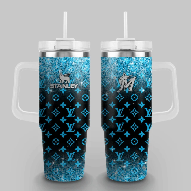 Limited Edition – Customized MLB Miami Marlins 40Oz Tumbler