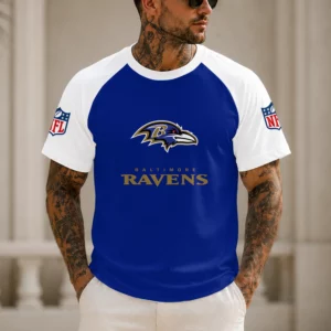 Limited Edition – Customized NFL Baltimore Ravens Raglan Tee