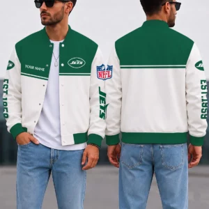 Limited Edition – Customized NFL New York Jets Satin Varsity & Baseball Jacket