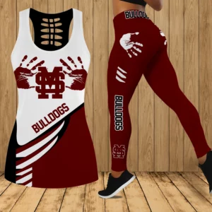 Limited Edition – Customized NCAA Mississippi State Bulldogs Hollow Tank Top & Leggings Set