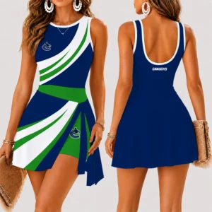 Limited Edition – Customized NHL Vancouver Canucks Women’s Summer Skort Dress