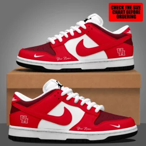Limited Edition – Customized NCAA Houston Cougars Strappy Dunk Low Shoes