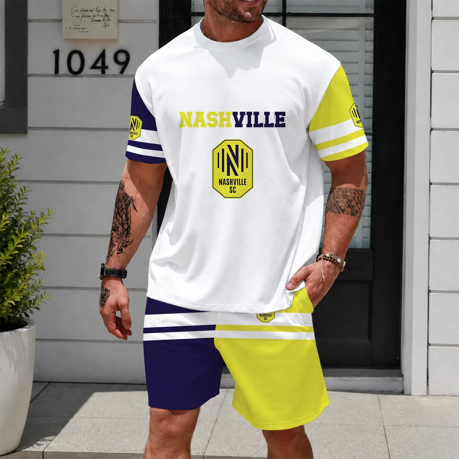 Limited Edition – Customized MLS Nashville Sc Unisex T-Shirt & Shorts Set