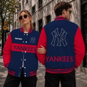 Limited Edition – Customized MLB New York Yankees Satin Varsity & Baseball Jacket