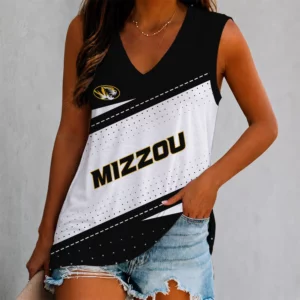 Limited Edition – Customized NCAA Missouri Tigers Women’s V-Neck Tank Top