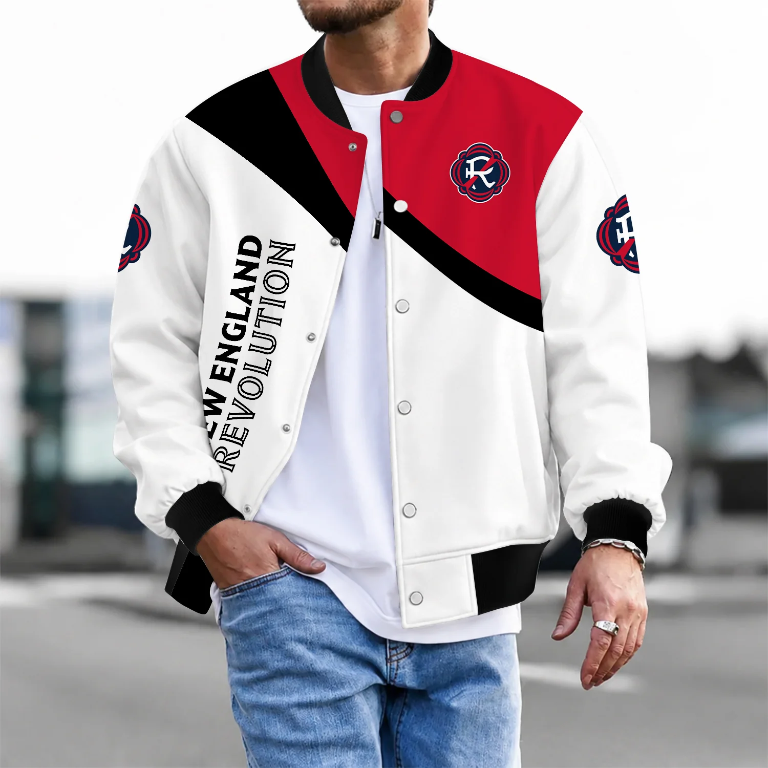 Limited Edition – Customized MLS New England Revolution Baseball Jacket & Satin Varsity Jacket