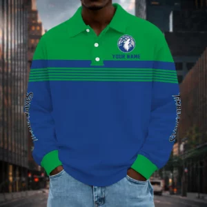 Limited Edition – Customized NBA Minnesota Timberwolves Men Long Sleeve Polo Shirt