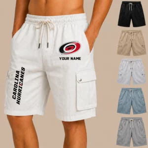 Limited Edition – Customized NHL Carolina Hurricanes Men’s Drawstring Cargo Shorts