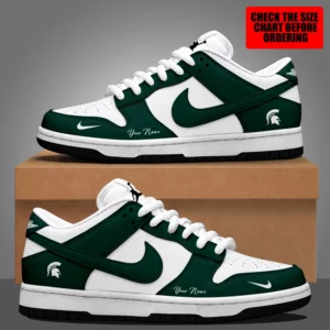 Limited Edition – Customized NCAA Michigan State Spartans Strappy Dunk Low Shoes