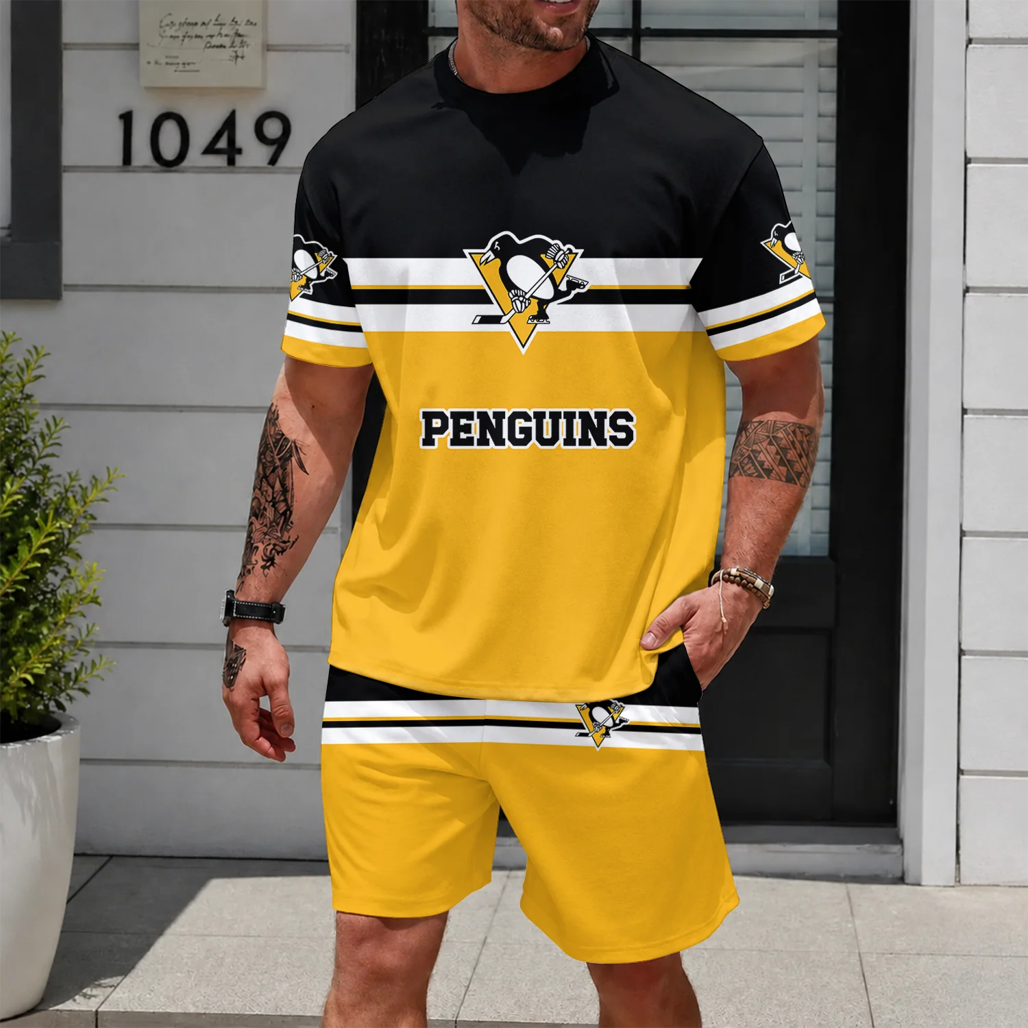 Limited Edition – Customized NHL Pittsburgh Penguins Unisex T-Shirt & Shorts Set