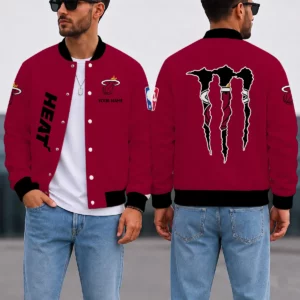 Limited Edition – Customized NBA Miami Heat Baseball Jacket, Satin Varsity Jacket