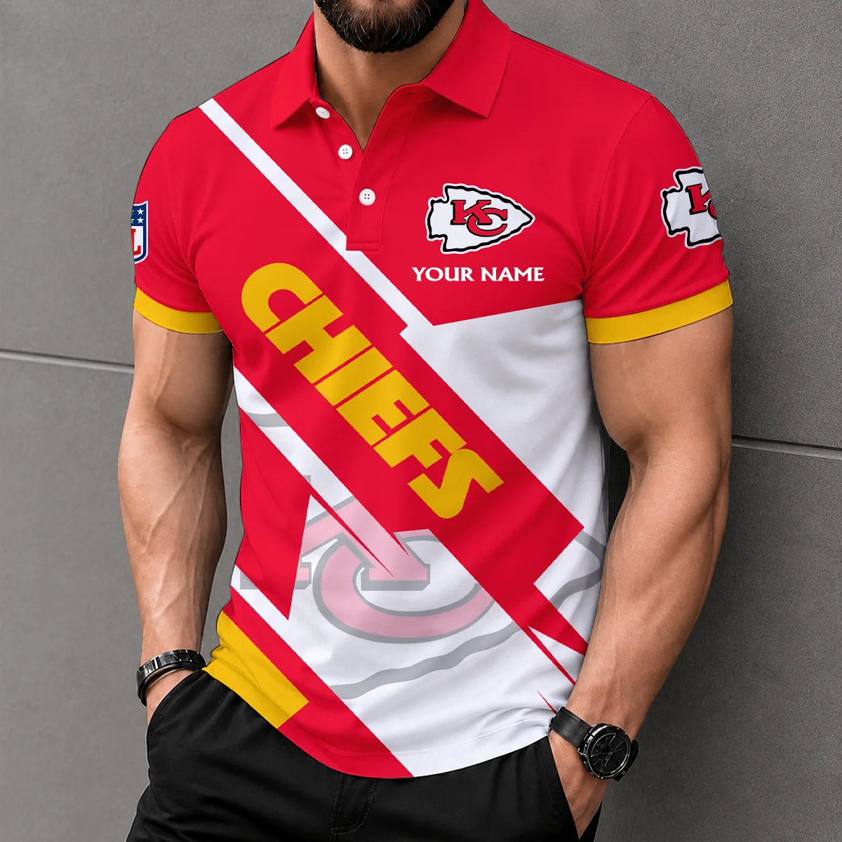 Limited Edition – Customized NFL Kansas City Chiefs Polo Shirt