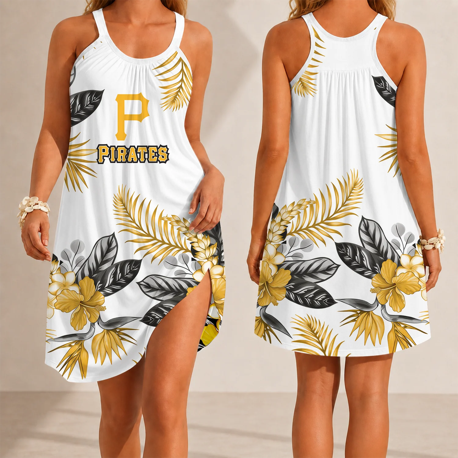 Limited Edition – Customized MLB Pittsburgh Pirates Camisole Dress