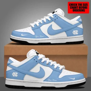 Limited Edition – Customized NCAA North Carolina Tar Heels Strappy Dunk Low Shoes