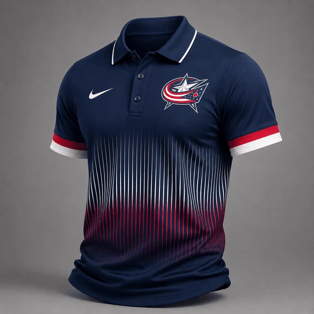 Limited Edition – Customized NHL Columbus Blue Jackets Polo Shirt