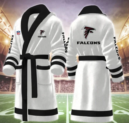 Limited Edition – Customized NFL Atlanta Falcons Multicolor Fleece Bathrobe - Image 8