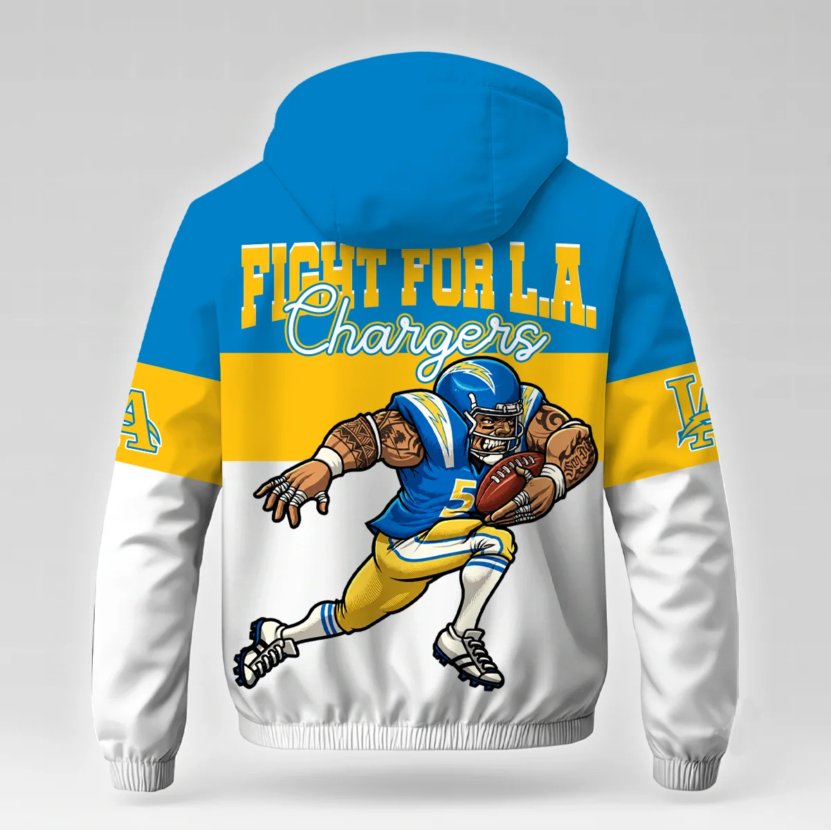 Limited Edition – Customized NFL Los Angeles Chargers Windbreaker Jacket - Image 2