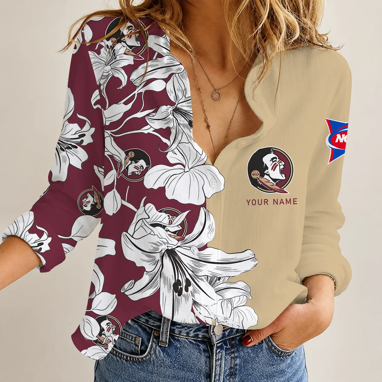 Limited Edition – Customized NCAA Florida State Seminoles Women Casual Shirt