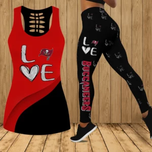 Limited Edition – Customized NFL Tampa Bay Buccaneers Hollow Tank Top & Leggings Set