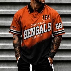 Limited Edition – Customized NFL Cincinnati Bengals Polo Shirt