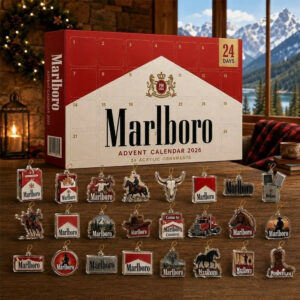 Marlboro Advent Calendar 2026 24 Acrylic Christmas Ornaments Xmas Gift For Marlboro Fans