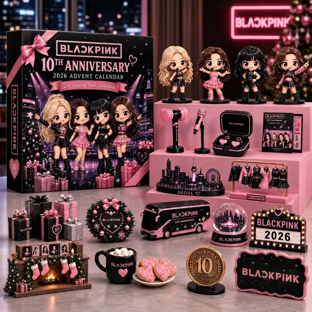 BLACKPINK 10th Anniversary Christmas 2026 Advent Calendar BLACKPINK Merch Kpop Gift For Blink