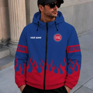 Limited Edition – Customized NBA Detroit Pistons Windbreaker Jacket