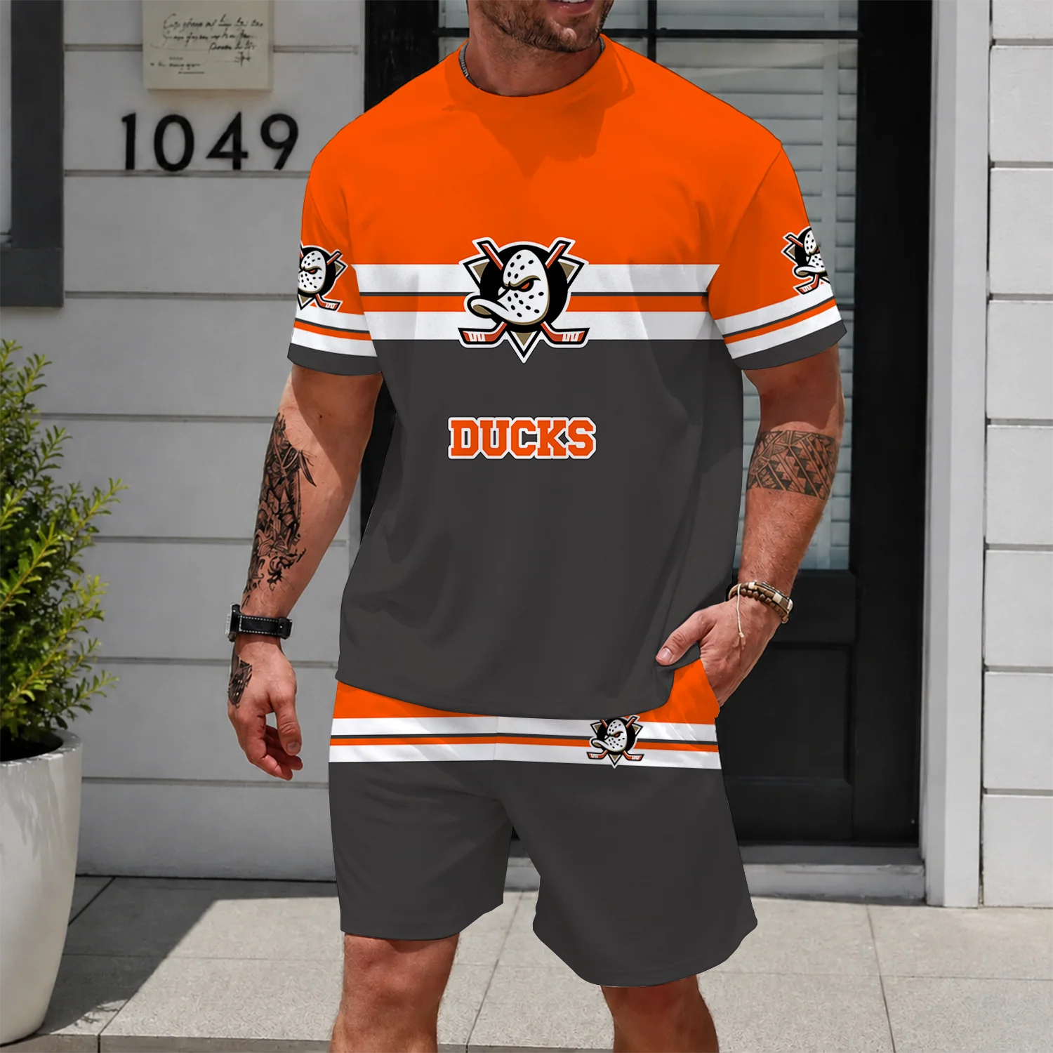 Limited Edition – Customized NHL Anaheim Ducks Unisex T-Shirt & Shorts Set