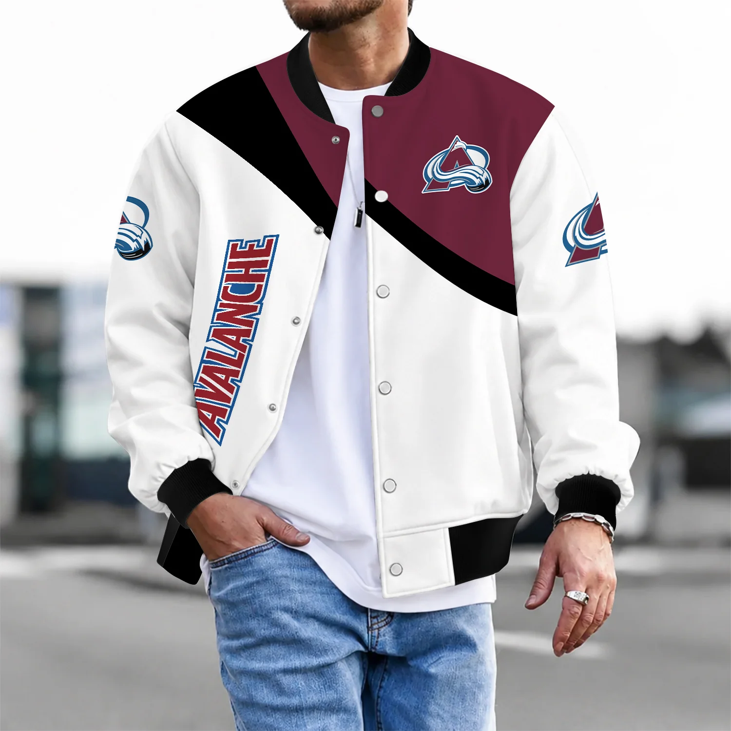 Limited Edition – Customized NHL Colorado Avalanche Satin Varsity Jacket & Baseball Jacket
