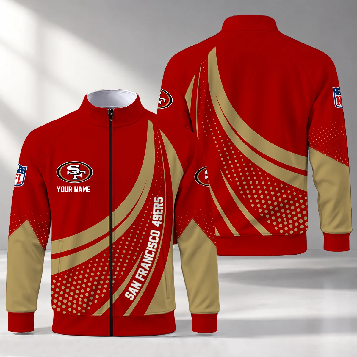 Limited Edition – Customized NFL San Francisco 49Ers Stand Collar Jacket