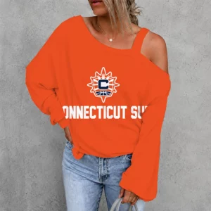 Limited Edition – Customized WNBA Connecticut Sun Women’s Off-Shoulder Long Sleeve Shirt