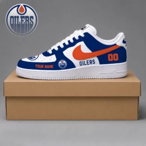Limited Edition – Customized NHL Edmonton Oilers Af1 Shoes