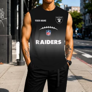 Limited Edition – Customized NFL Las Vegas Raiders Men’s Gym Shirt