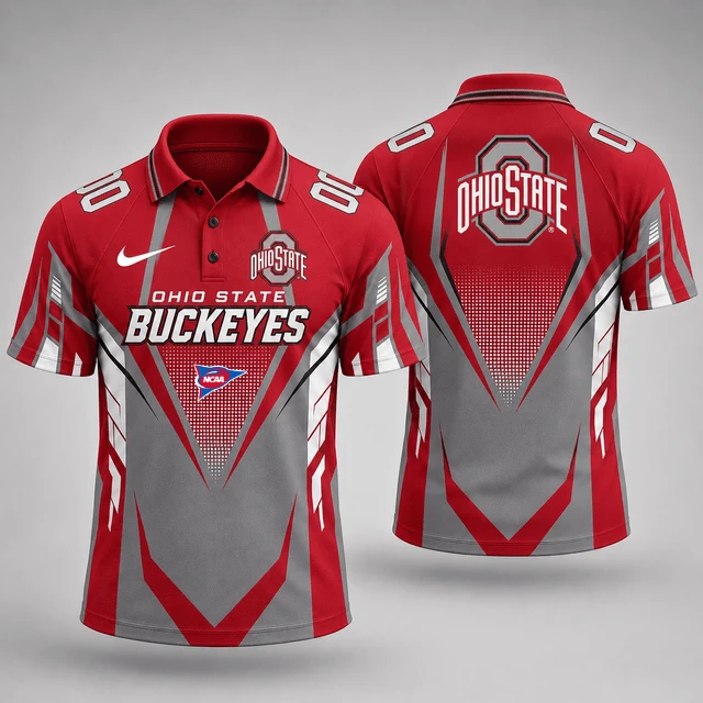 Limited Edition – Customized NCAA Ohio State Buckeyes Polo Shirt