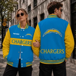 Limited Edition – Customized NFL Los Angeles Chargers Satin Varsity & Baseball Jacket