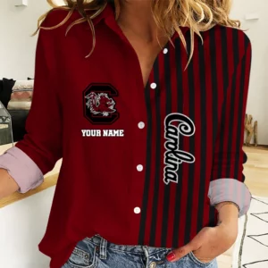 Limited Edition – Customized NCAA South Carolina Gamecocks Women Casual Shirt For Fan